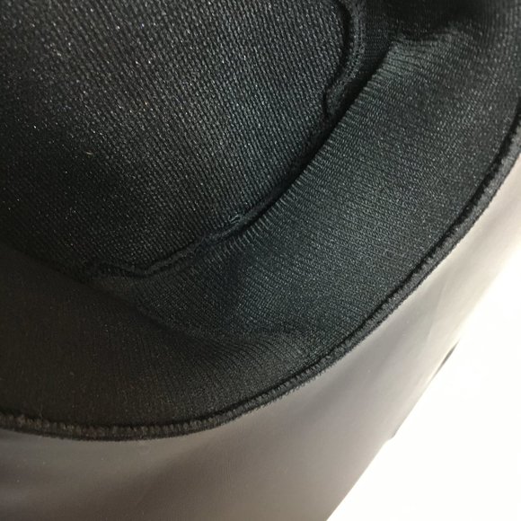 70’s Style Blk Faux Leather Pimp Big Daddy Hat Vtg - Picture 12 of 12